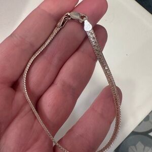 Sterling Silver Braided Chain Bracelet